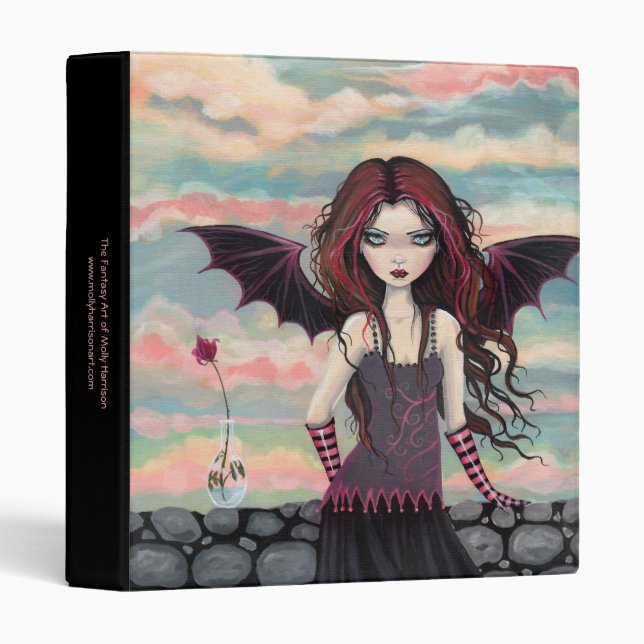Rose gothique Vampire Fairy Classeur (Devant/Côté)