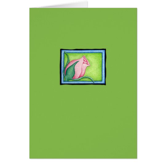 Rose green Note Card