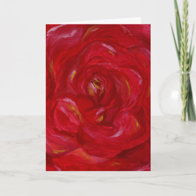 "Rose" Greeting Card (Front)