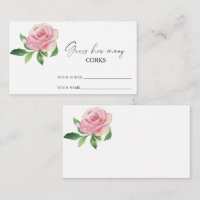Rose - guess how many corks bridal game