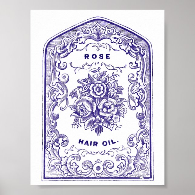 Rose Hair Oil Poster (Front)