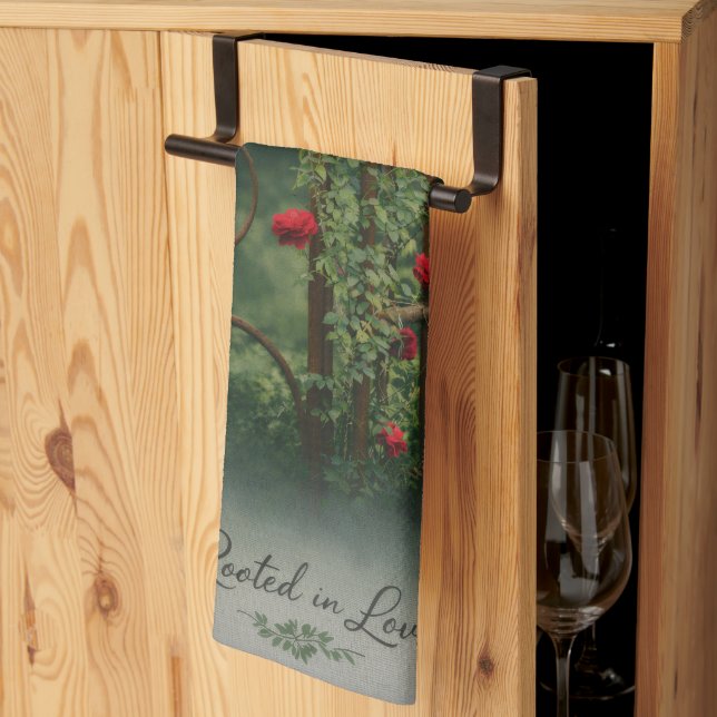 Rose Hand Towel (Thirds Fold)