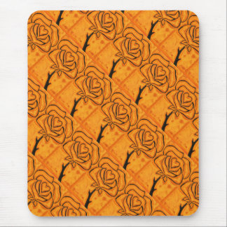 "Rose Heart #5" Tiled Pattern Floral Mousepad