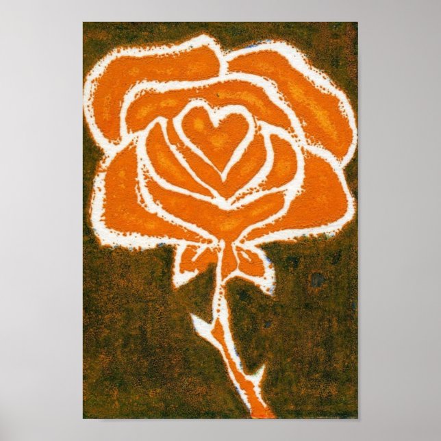 Rose Heart Art Print (Front)