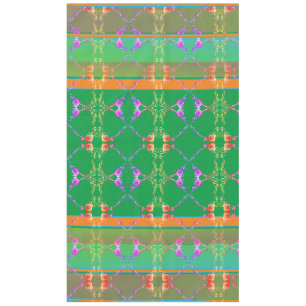 Rose Heart Fabergè-like Apricot & Green Tablecloth