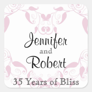 Rose Heart Floral Envelope Seal