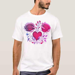 Rose Heart Special Moment - Unique Fashion Design T-Shirt