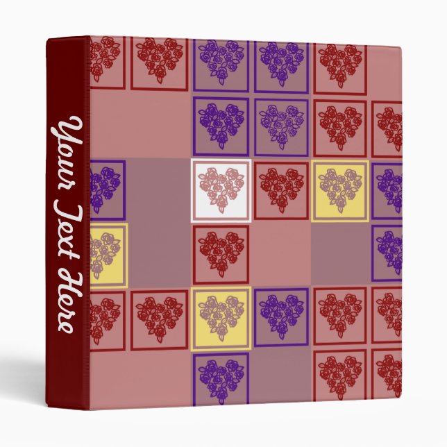 Rose heart - Valentine Heart Puzzle Binder (Front/Spine)