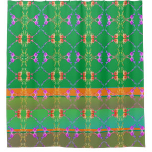 Rose Hearts on Apricot and Green