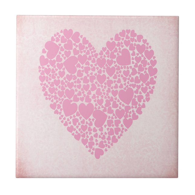 Rose Hearts Tile (Front)