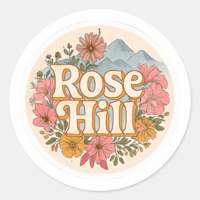Rose Hill Classic Round Sticker (Front)