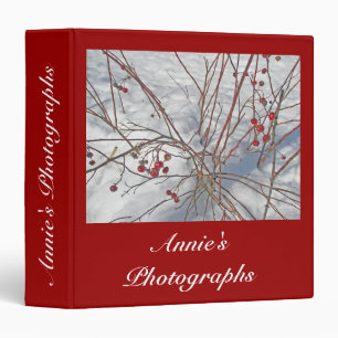 Rose Hips in Snow Binder to Personalize
