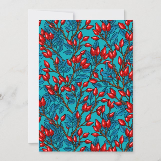 Rose hips, red and blue (Front)