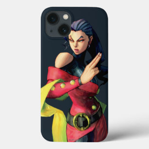 Rose Holding Up Two Fingers iPhone 13 Case
