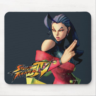Rose Holding Up Two Fingers Mouse Pad
