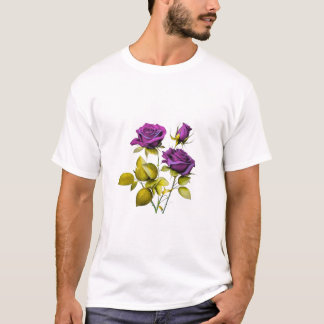  Rose Image -Mystical Elegance Floral Illustration T-Shirt