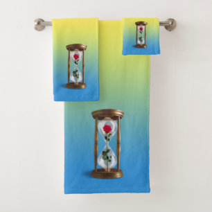 Rose in Hourglass Bath Towel Set