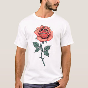 Rose in Thread T-Shirt