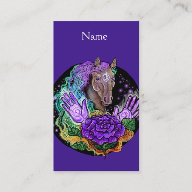 Rose Indigo~Version carte de visite trois (Devant)