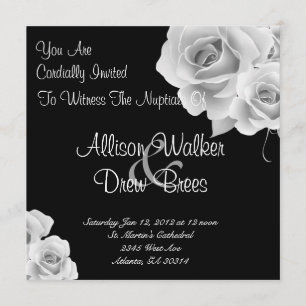 Rose Invitation (Noir)
