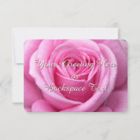 Rose Invitations Personalized Pink Rose RSVP Cards
