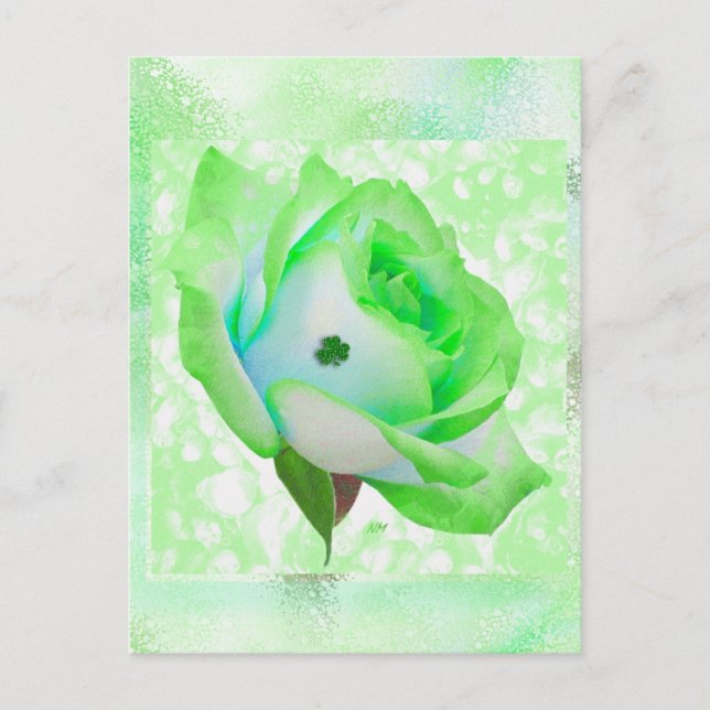 Rose irlandais et anniversaire ! Carte (Devant)