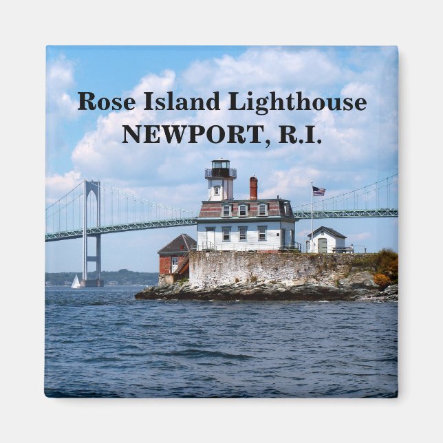Rose Island Lighthouse, Rhode Island Magnet (Devant)