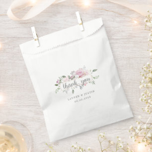 Rose Jardin fleuri Mariage Faveur Sacs