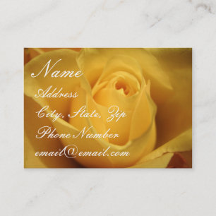 Rose jaune, carte de profil