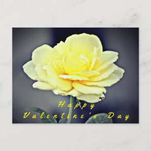 Rose jaune de l'amitié Carte Saint-Valentin