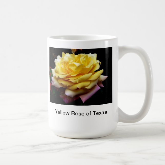 Rose jaune de tasse de café du Texas (Droite)