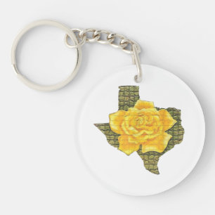 Rose Jaune Du Texas Motif Flower