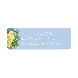 Rose jaune et bleu clair Vintage Mariage de printe