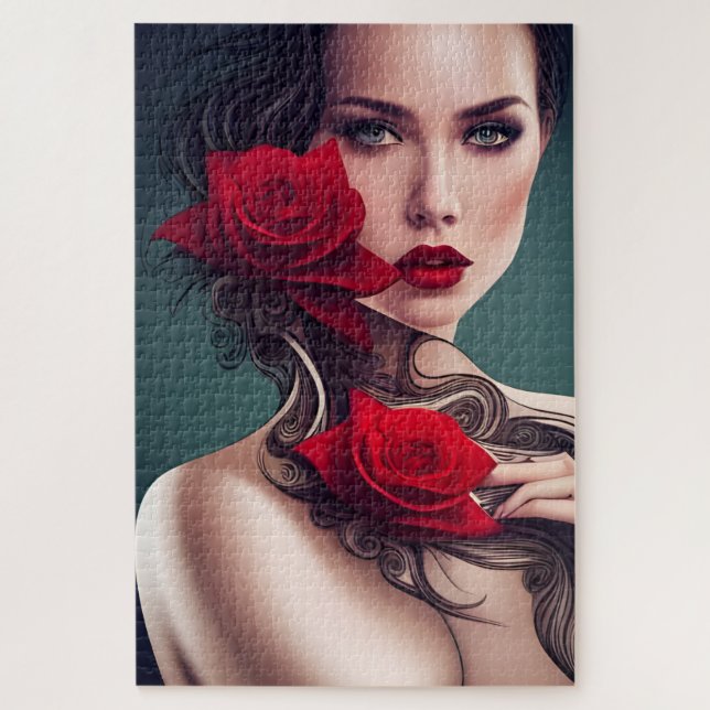 Rose Jigsaw Puzzle (Vertical)