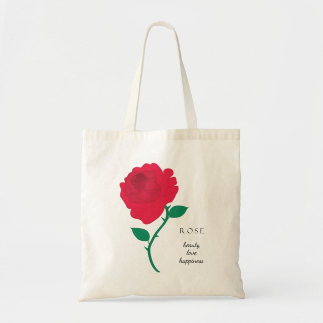 Rose Juin Mois de naissance Sac à fleurs (Devant)
