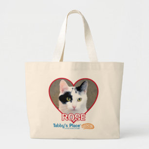 Rose - Jumbo Canvas Tote Bag