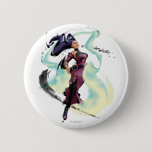 Rose Jump 2 Inch Round Button