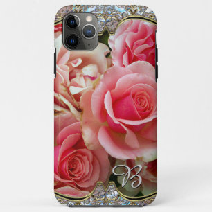 Rose Juxtapose Monogram iPhone 11 Pro Max Case