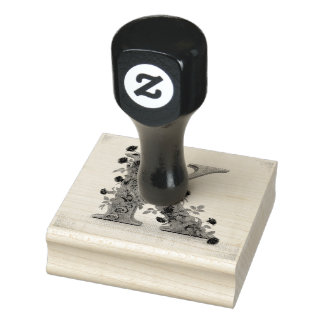 Rose "K" Rubber Stamp