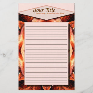 Rose Kaleidoscope Lined Stationery