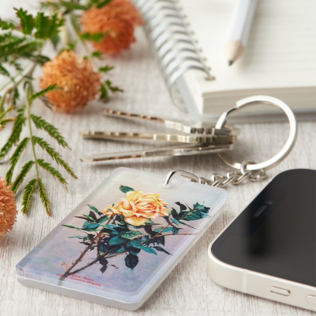 Rose Keychain (Front Right)