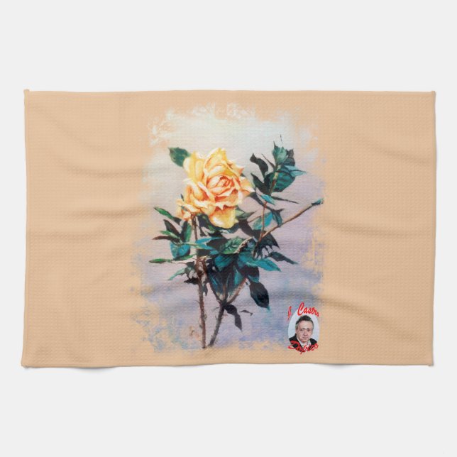 Rose Kitchen Towel (Horizontal)