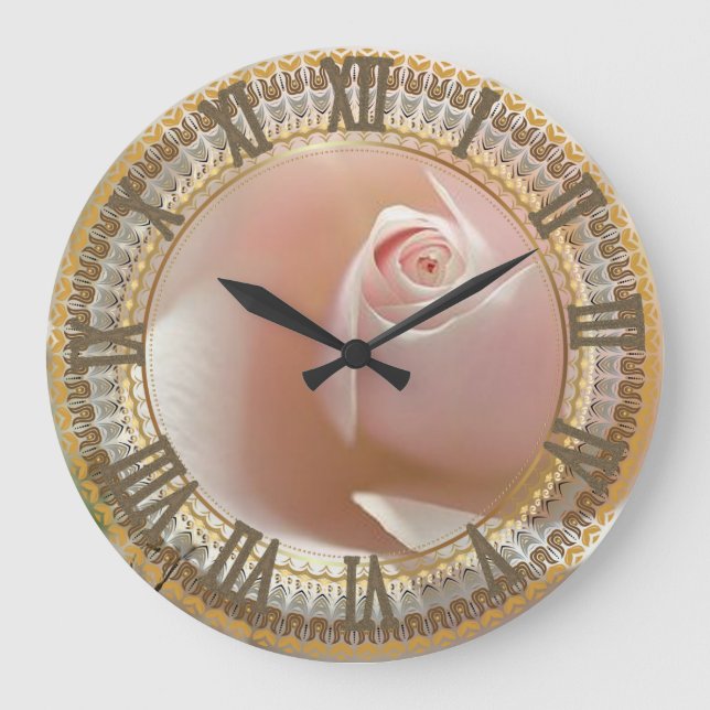 Rose Large Clock (Front)