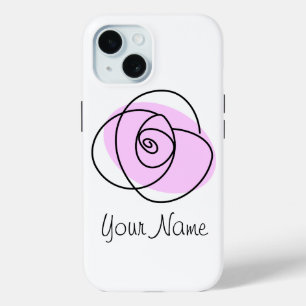 Rose Lilac 'Nom' coque iphone
