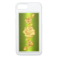 Rose Lovers Design Metallic Green Gift