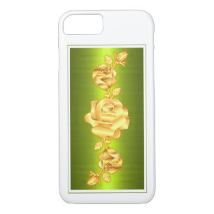Rose Lovers Design Metallic Green Gift Case-Mate iPhone Case