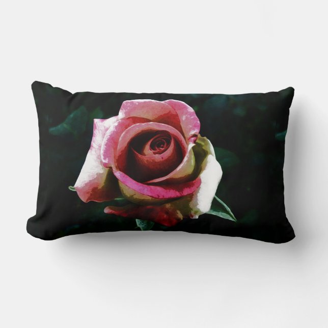 rose   lumbar pillow (Front)