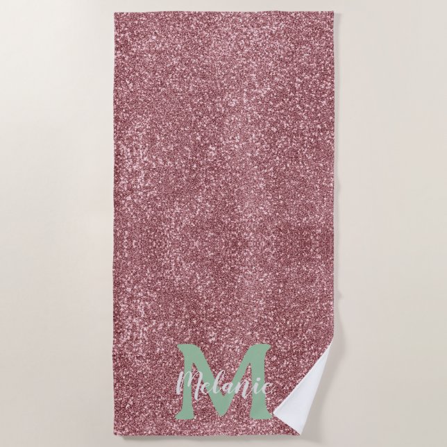 Rose Luxe Beach Towel (Front)