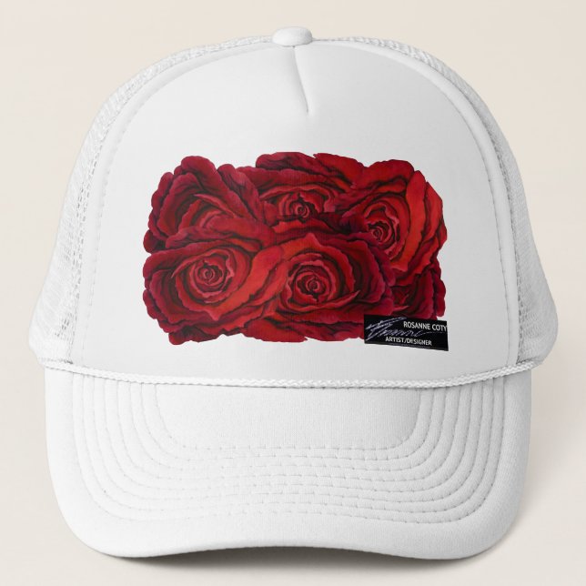 Rose luxuriant - Casquette (Devant)