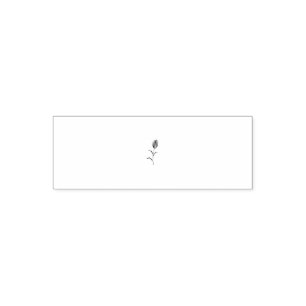 Rose Madder, Lava Red, floral Design Self-inking Stamp